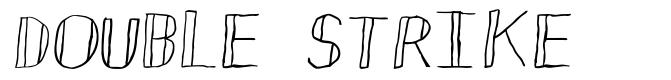 Double Strike font