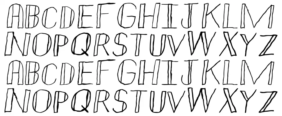 Double Strikefont specimens