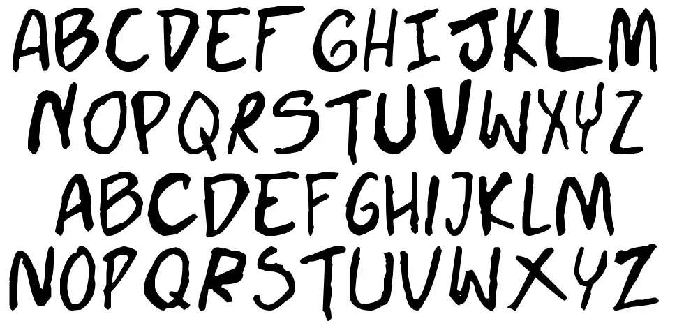 Doujinshifont specimens
