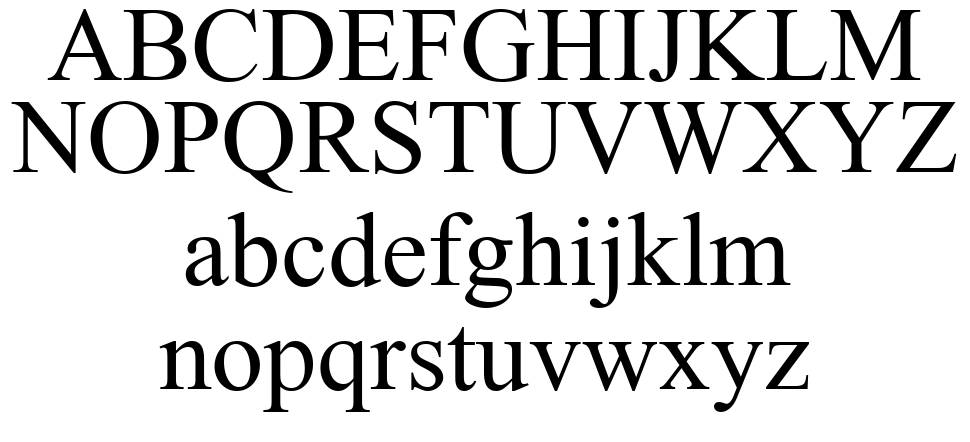 Doulos font specimens