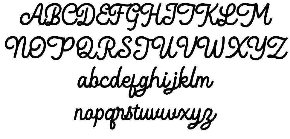 Dountyland フォント 標本