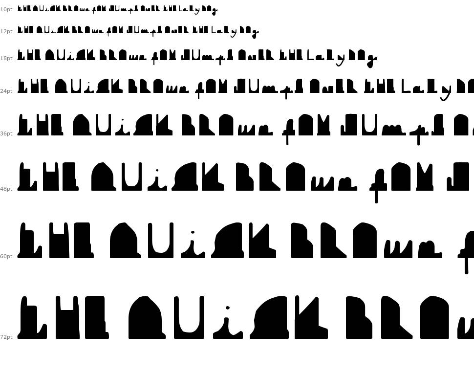 DownBoy font Waterfall