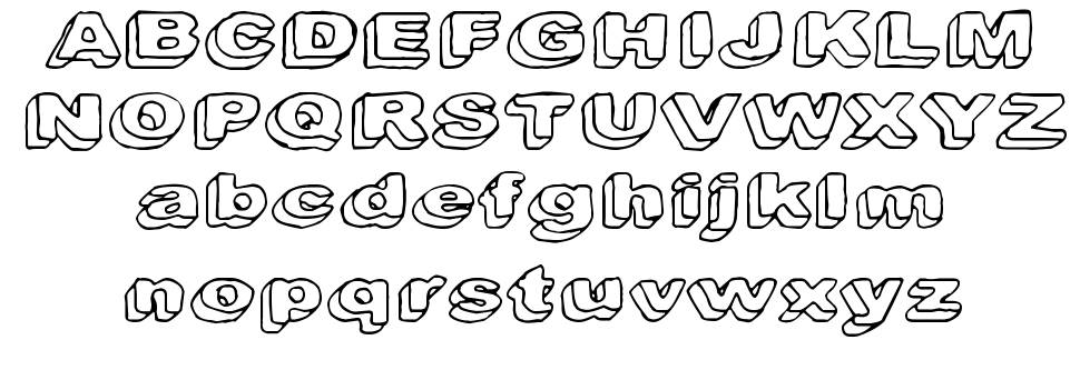 Downleft font specimens