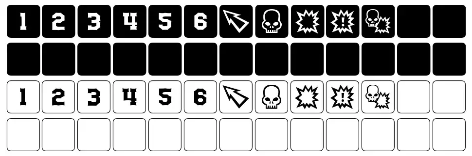 dPoly Block Dice font Örnekler