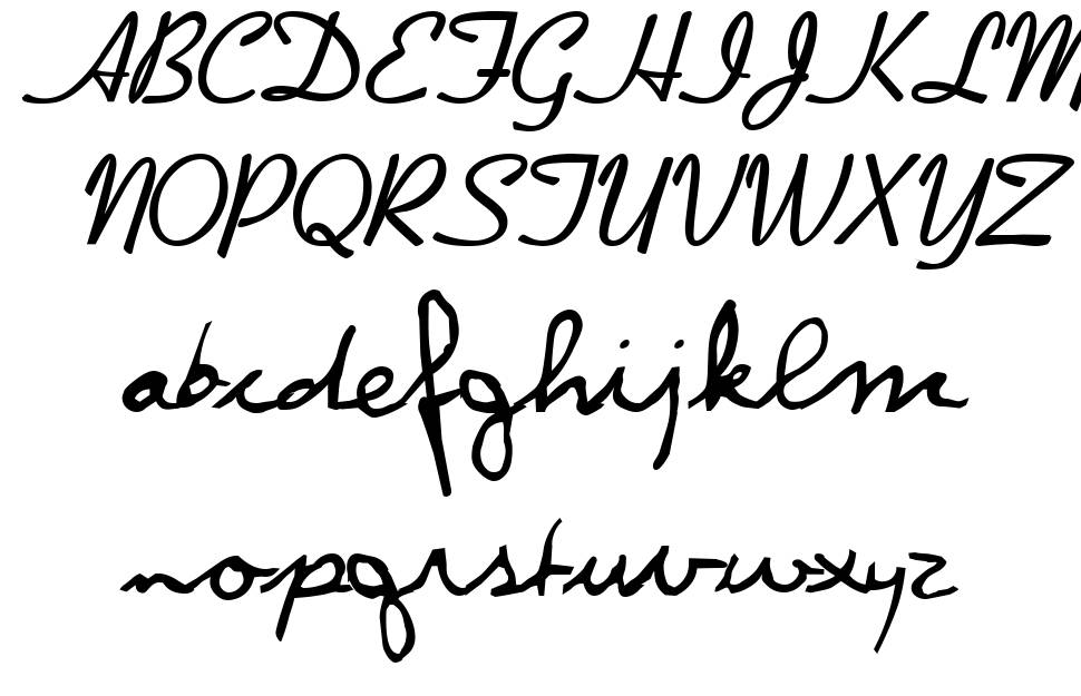 DpScript フォント 標本