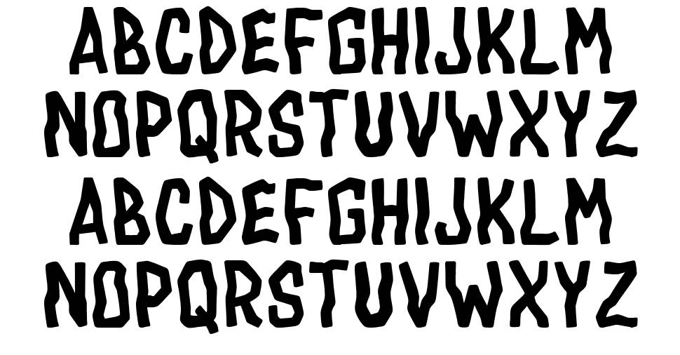 Drac Tombstone font Örnekler