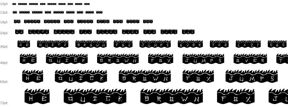 Dragoon шрифт Водопад