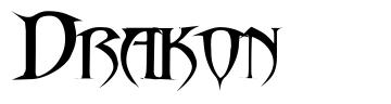 Drakon шрифт