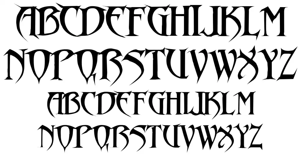 Drakonfont specimens