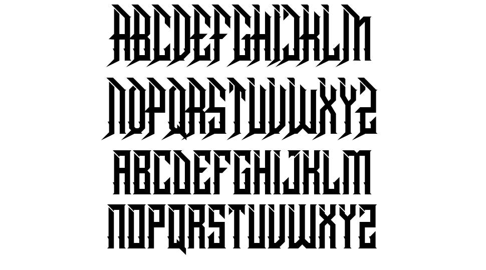 Dramaga font specimens