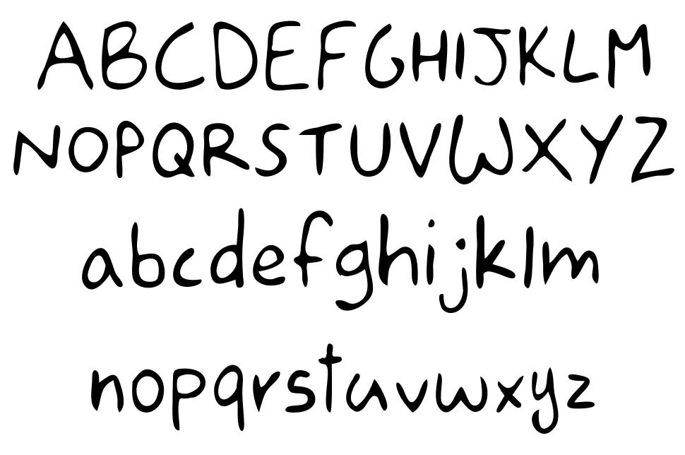 Drawgio Sans 字形 标本