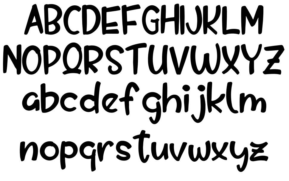 Drawing Kids font specimens