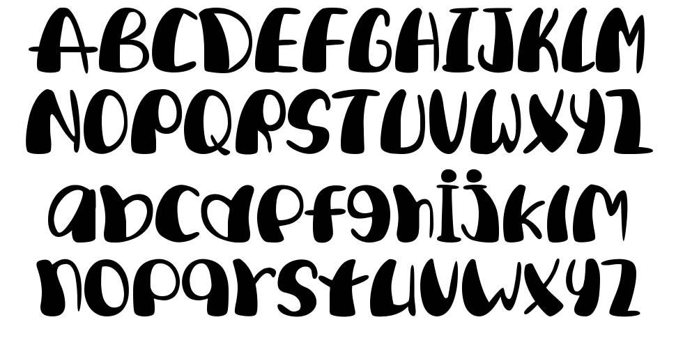Dream Colorfull font specimens