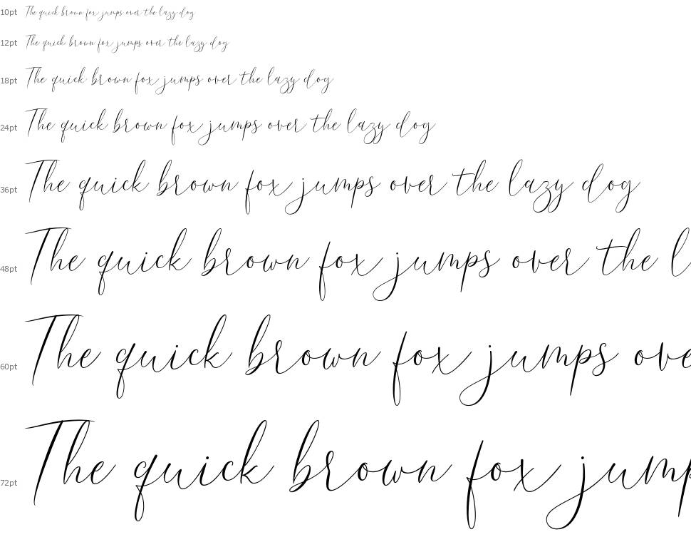 Dream Lavigne Script font Waterfall