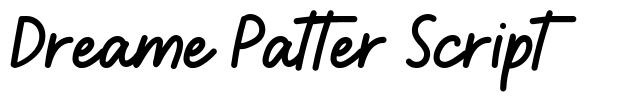 Dreame Patter Script шрифт