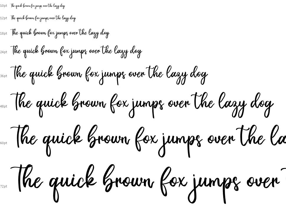 Dreamily font Waterfall