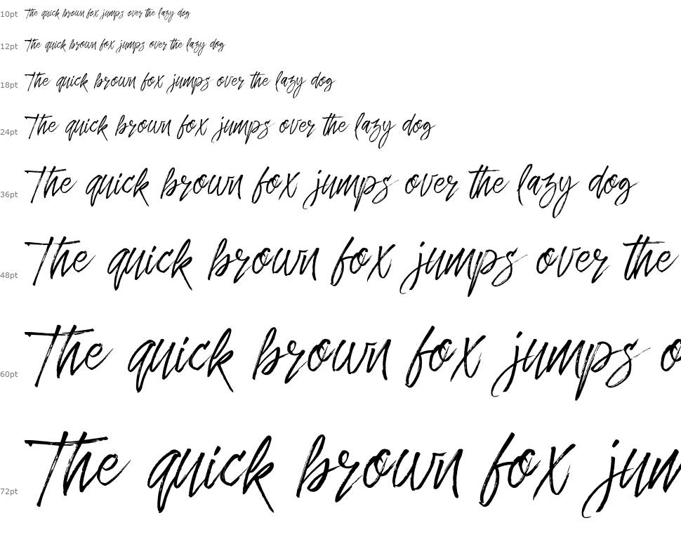 Dreamlight Typeface schriftart Wasserfall