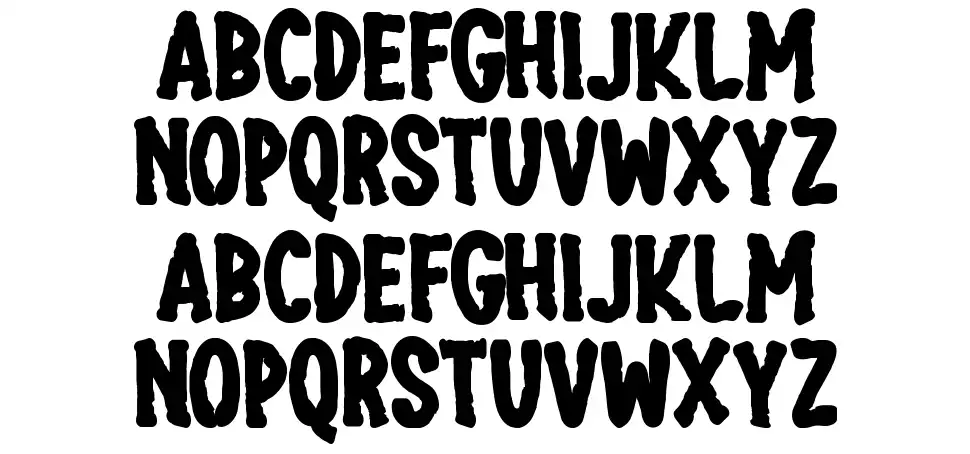 Dreary Home font specimens