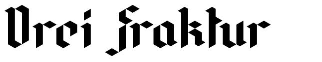 Drei Fraktur font