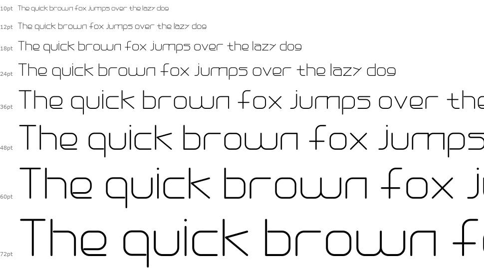 DREXS - Futuristic Typeface schriftart Wasserfall