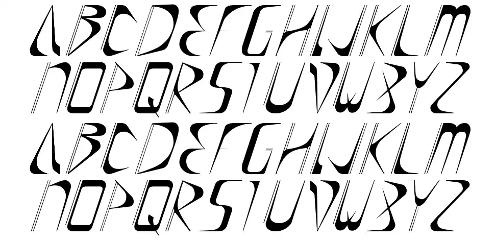 Drift font specimens