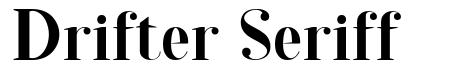 Drifter Seriff písmo