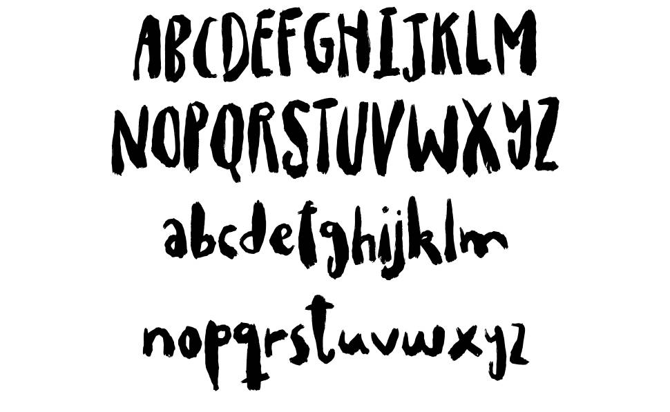Drillepind 字形 标本