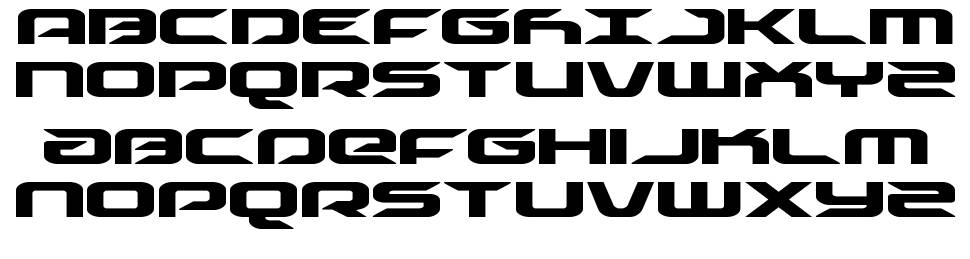 Drive font specimens