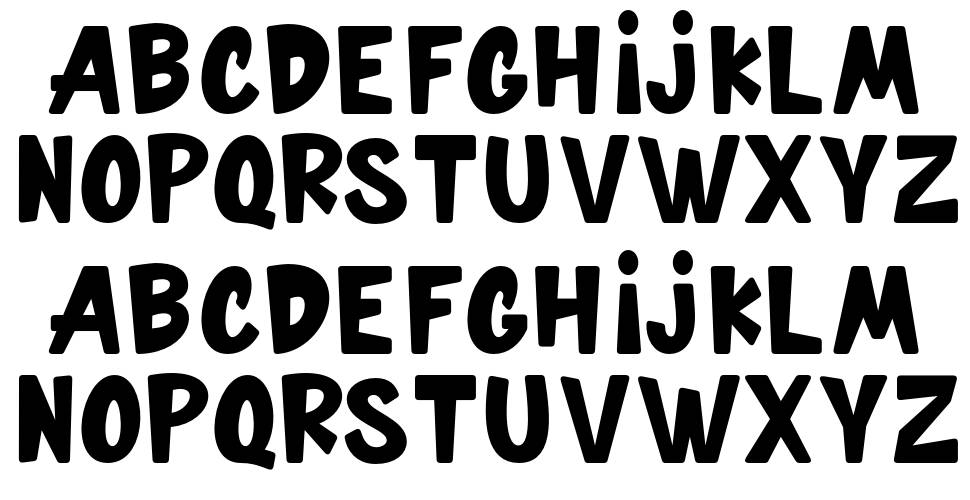 Drniky font Örnekler