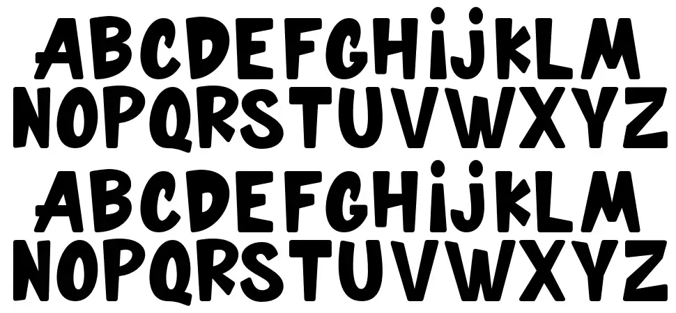 Drniky font specimens