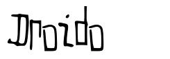 Droido font