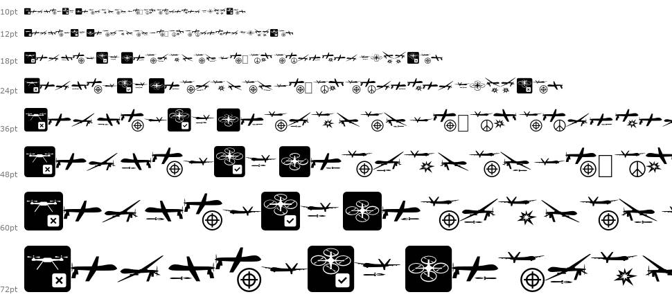 Drone Attack font Şelale