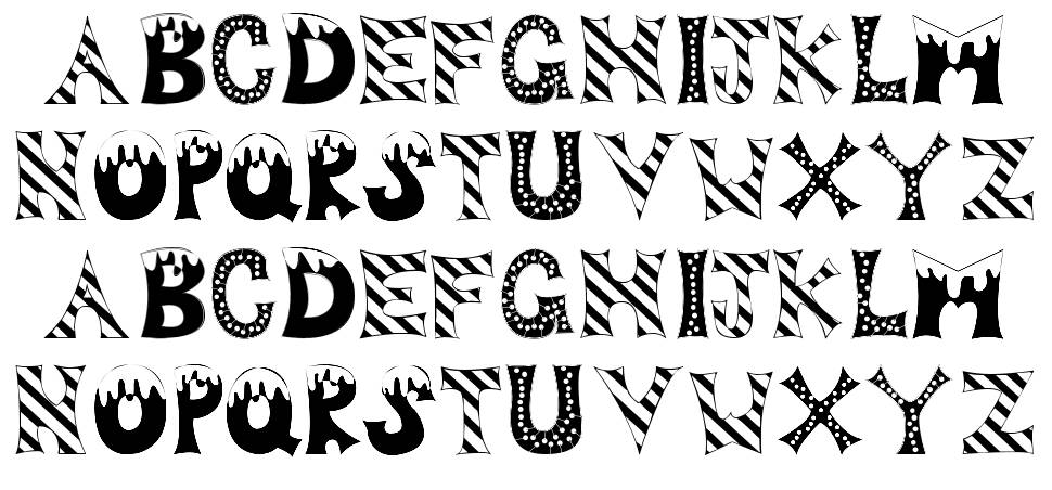 Drop of Fun font specimens