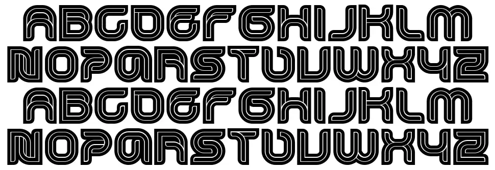 Dropped font specimens