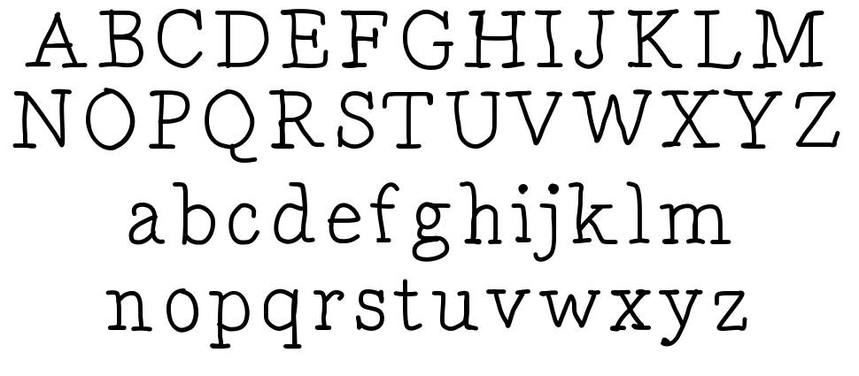 Drunken Serif písmo Exempláře