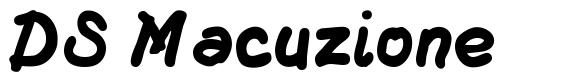 DS Macuzione font