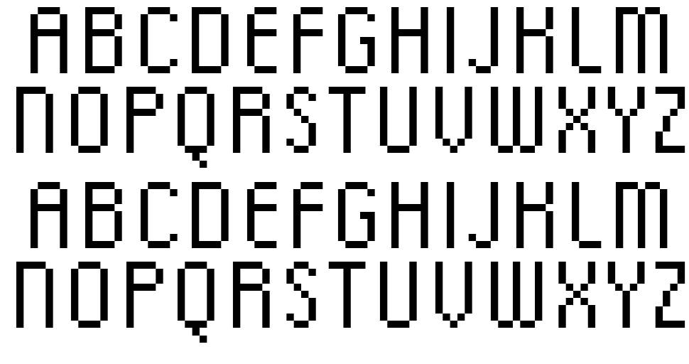 DSC font Örnekler