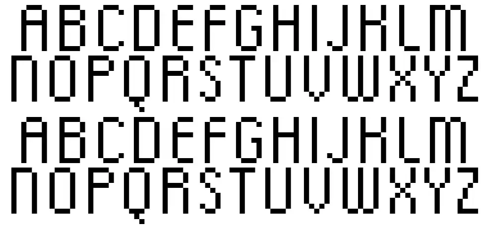 DSCfont specimens