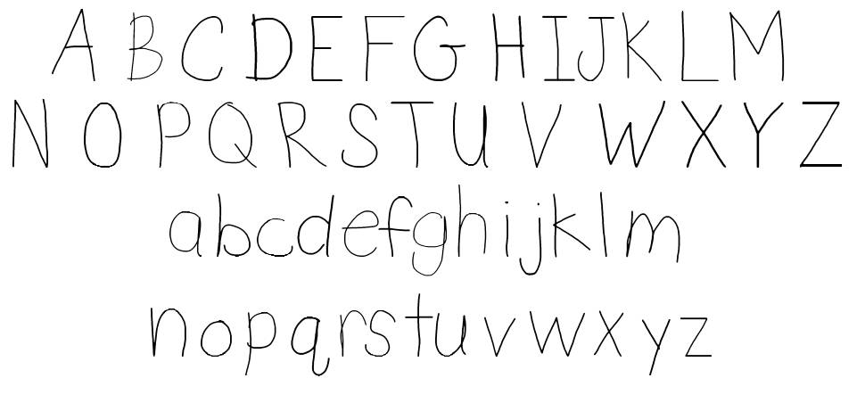 DSnet Child font specimens
