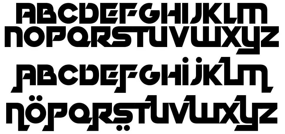 Dubai Dubstep font specimens