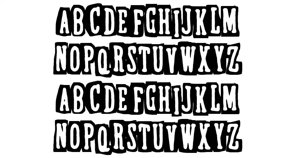 Dubious Reputation font specimens