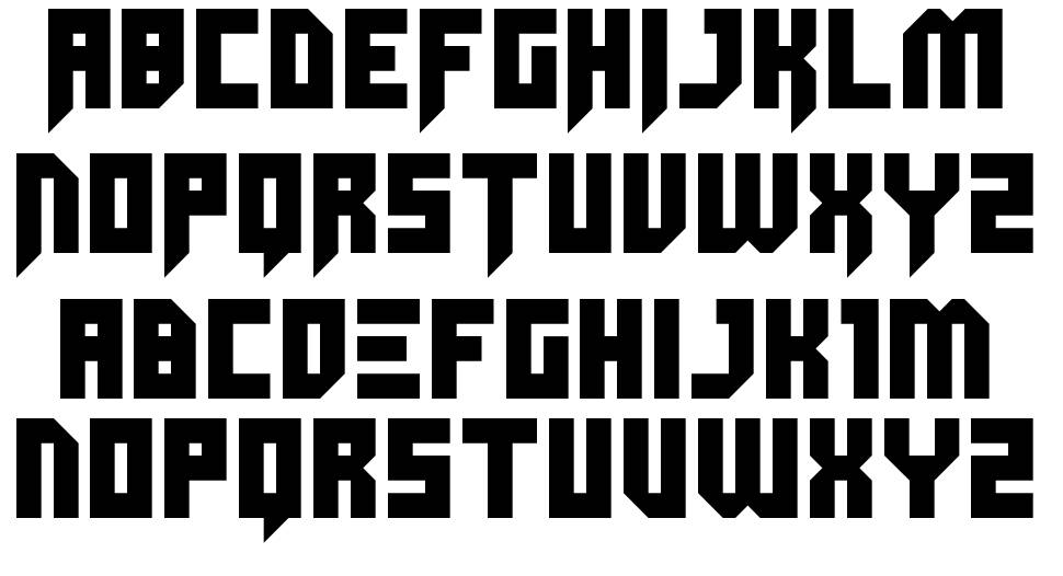 Dubspikes font specimens