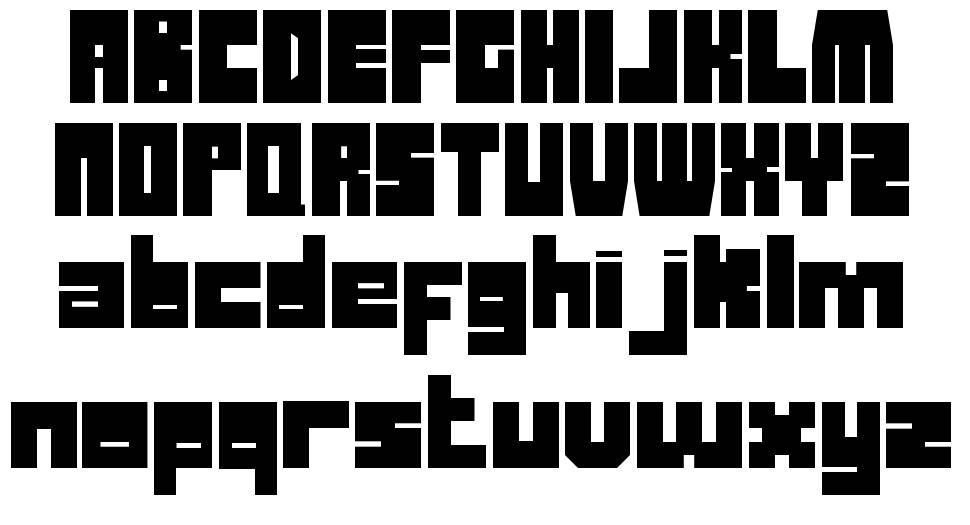 Duck-esa font specimens