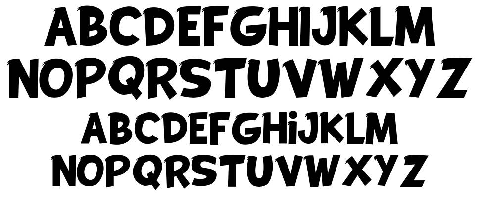 Ducko font specimens