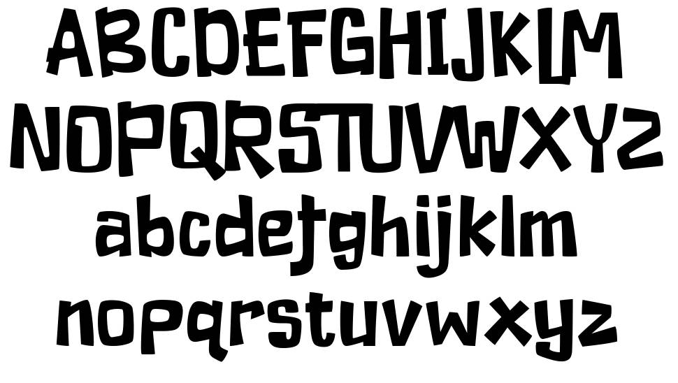 Ducky manly font specimens