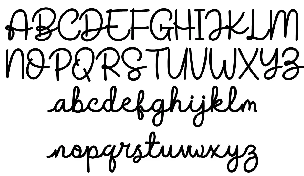 Duffel Bagfont specimens