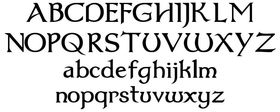 Dumbledor font specimens