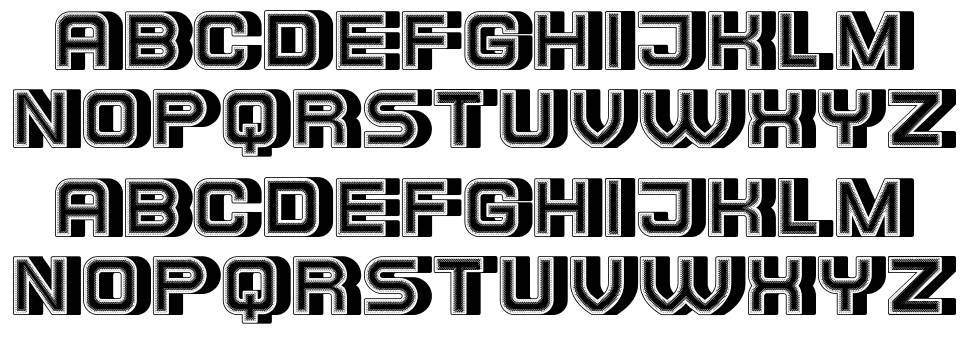 Dumpster font specimens