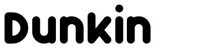 Dunkin font