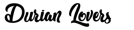 Durian Lovers font